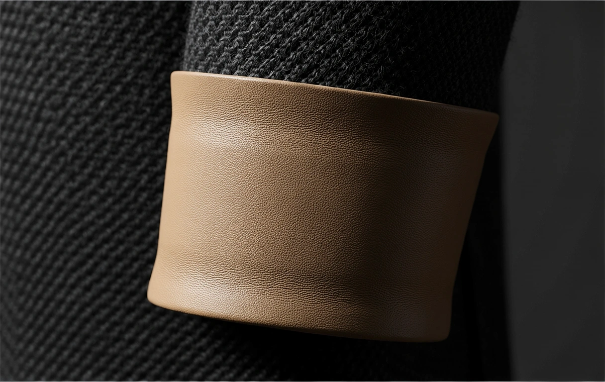 Tailored charcoal blazer material study