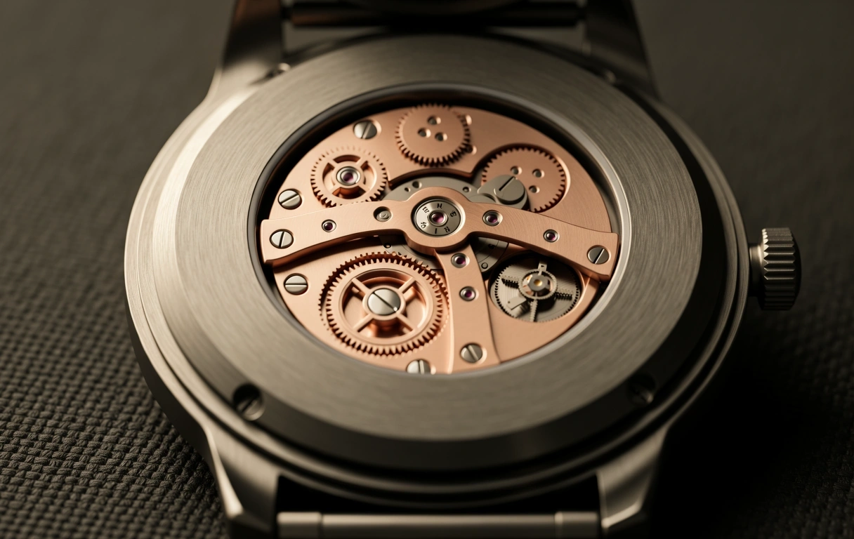 Luxury mechanical timepiece detail